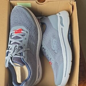 Skechers Men's Light Blue Athletic Shoes